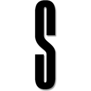 Design Letters Буква Design Letters С акрил 8 см черна (30201600-S)