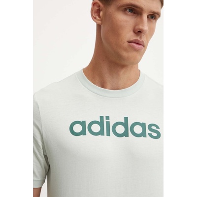 Adidas Памучна тениска adidas Essentials в зелено с принт IZ4767 (IZ4767)