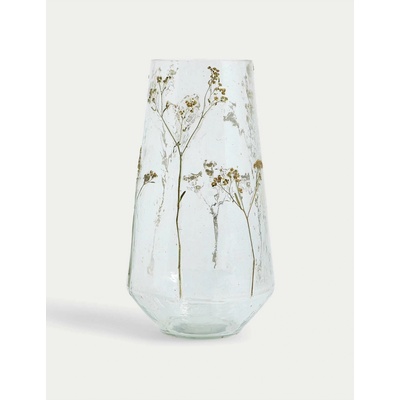 Marks & Spencer Стъклена ваза с мотив на цветя Marks & Spencer бежова Marks & Spencer | Bezhov | Home | ЕДИН РАЗМЕР