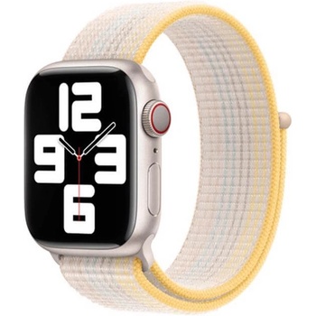 Apple Оригинална текстилна каишка за Apple Watch 42мм, 44мм, 45мм, 46мм, Ultra, Ultra 2 49мм - Apple Sport Loop Starlight (MPLE3ZM/A)
