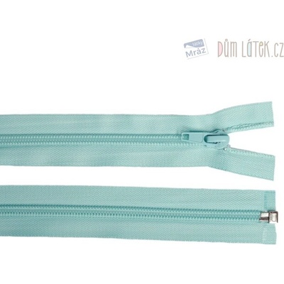 Zips špirálový 6mm deliteľný 30cm mentolový