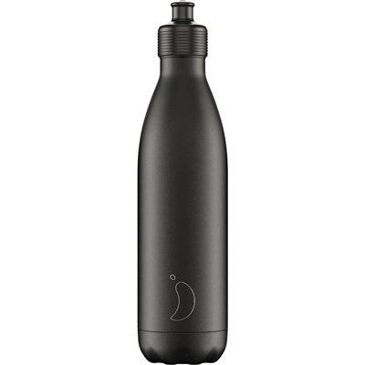 Chilly's Bottles Termofľaša čierna športová edícia Original 750 ml
