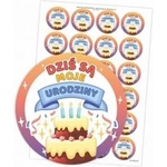 LearnHow Birthday stickers - Today is my birthday 24pcs