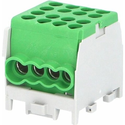 Eleman Svorkovnice rozbočovací HLAK 25 1/6 M2, 100A, 1pól., AL/CU, IP20, zelená