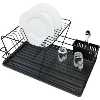 СУШИЛНИК ЗА СЪДОВЕ 2 НИВА ЧЕРЕН МАТ 47x32x24СМ (sm005-b)