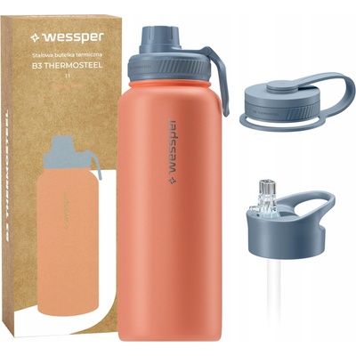 Wessper B3 THERMOSTEEL 1000 ml Colar pink