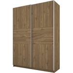 Bogdan Furniture I Гардероб с плъзгащи врати Mod 1034, Орех Адмирал