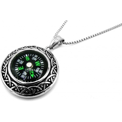 Steel Jewelry Náhrdelník kompas z chirurgické oceli NH231048