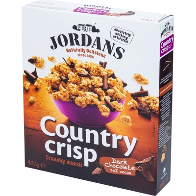 Jordans Country Crisp Dark Chocolate Cereálie s hořkou čokoládou 400 g