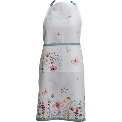 Clayre & Eef Bavlněná kuchyňská zástěra Flowerbomb