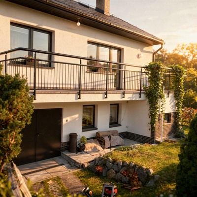 HK Zábradlí rovné A2BRC-2 1000x1000 C
