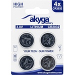 Akyga CR2032 батерия 3V 210mAh - 4 бр. /блистер (AKY2100) (AKY2100)