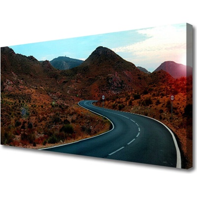 Obraz Canvas Cesta hory púšť 100x50 cm