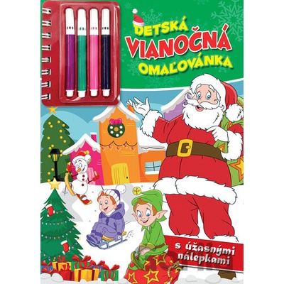 Detská vianočná omaľovánka
