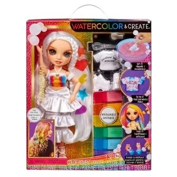 MGA Entertainment Rainbow High: Модна кукла за декориране с акварелни бои