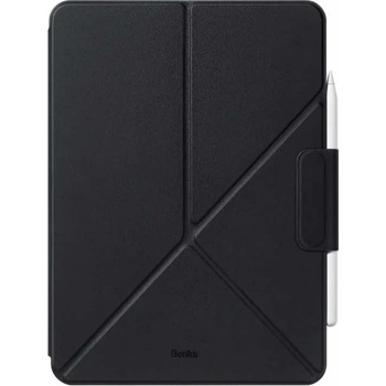 Benks Urban Magnetic Fold Case - магнитен полиуретанов калъф с поставка за iPad mini 7 (2024), iPad mini 6 (2021) (черен)