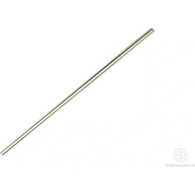 Iloveeco Nerezová slamka rovná s kefkou 21,5 cm