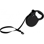 alcott Wanderer Retractable Leash - автоматичен повод Пътешественик, ЧЕРЕН, размер L - дължина на повода 4, 8 м - подходящо за кучета до 50 кг WRLBK