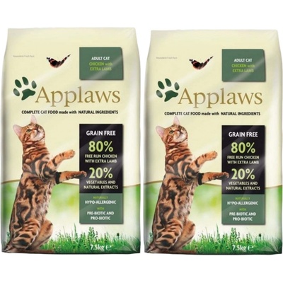 Applaws cat Adult Chicken & Lamb 2 x 7,5 kg