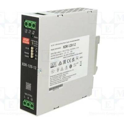 MEAN WELL XDR-120-12 Napájecí zdroj: spínaný; na lištu DIN; 120W; 12VDC; 0÷10A; OUT: 1