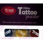 Comandante Dante TYTOO TATUAZE GLITTER SET - 3 COLORS - GOLD, RED AND BLUE