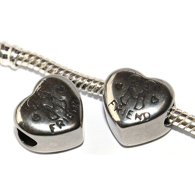 Fashion Jewerly Korálek nerezový Přítel Prátelství Láska Friends 2997