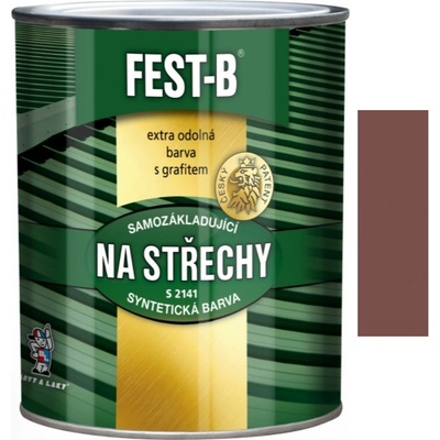 Barvy a laky Hostivař FESTB červenohnědá 2,5L