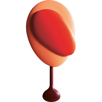 Design House Stockholm Mellow стенен часовник с махало, червен (2812-4000)