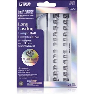 KISS imPRESS LongLasting самозалепващи се мигли на снопчета 01 20 бр