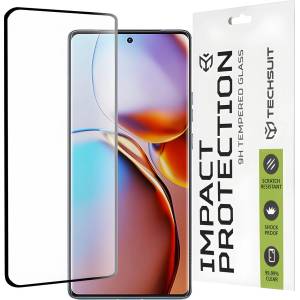 Techsuit защитно пълно покриващо стъкло 111D за Motorola Edge 40 Pro - Черен KP29988