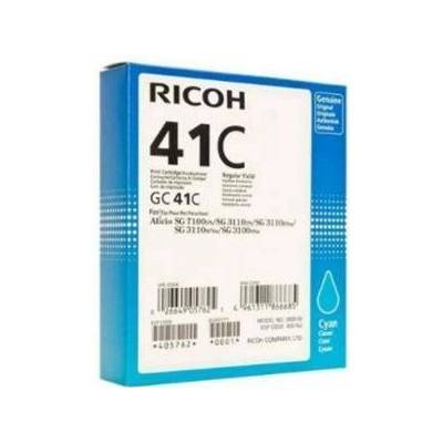 Ricoh Касета с мастило-гел RICOH Cyan Gel High Yield GC 41C, 2200 копия, Син, RICOH-INK-GC41C