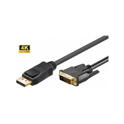 MicroConnect DisplayPort to DVI-D Cable 1m DP v1.2- DVI-D 24+1, Dual-Link OD: 6.0mm, supports resolution up to 1920 x 1080P