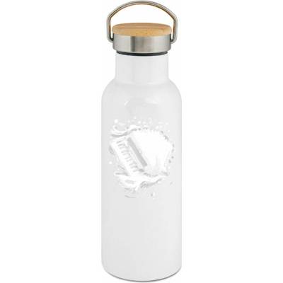 123TRIKO termoska Dechovka, akordeon, bílý potisk 500 ml