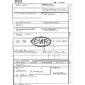 B. cmr А4 - формуляр за 6 листа "Международна cmr товарителница (b.cmr)