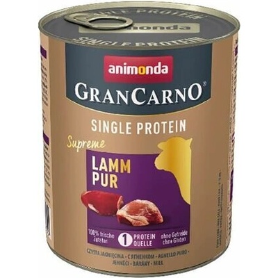 Animonda Gran Carno Single Protein Adult Supreme čisté jahňacie mäso 6 x 800 g