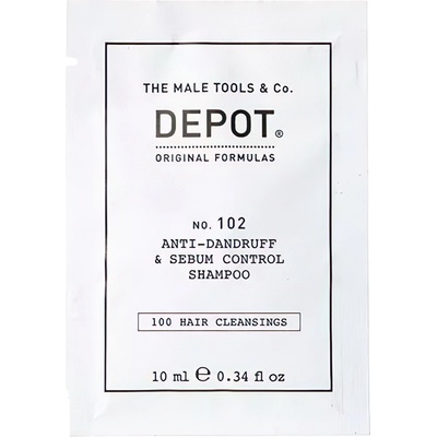 Depot 100 Hair Cleansing No. 102 Botanical Complex Шампоан за коса против пърхот и контрол на себума 10 ml