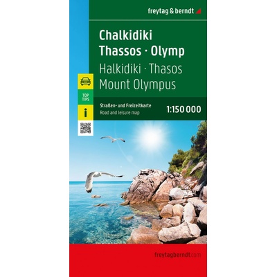 Chalkidiki - Thasos - Olympus 1:150 000 / automapa a rekreační mapa - freytag&berndt