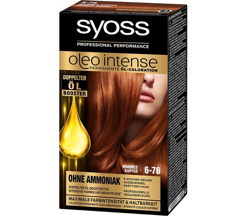 Syoss Oleo Intense Color 6-76 teplý měděný