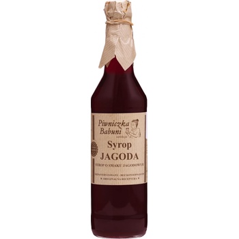 Piwniczka Babuni Borůvkový Sirup 0,5 l
