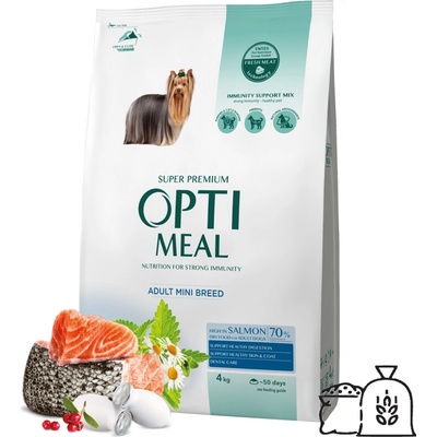 Optimeal Superpremium Adult Small s vysokým obsahom lososa 4 kg