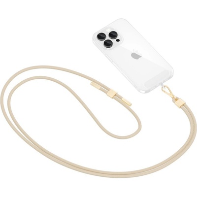 Šňůrka na krk TECH -PROTECT C2S ROPE crossbody popruh béžový/zlatý
