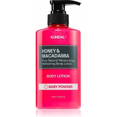 KUNDAL Honey & Macadamia Baby Powder výživné telové mlieko s hydratačným účinkom 500 ml