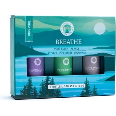 Song of India Essential Oil Aromaterapeutický set Breathe 3 x 5 ml