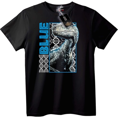 NOONEBRAND Тениска Син Динозавър - XS, Black
