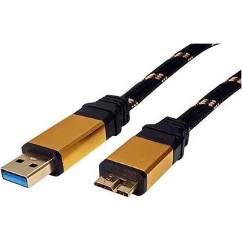 Roline 11028878 USB 3.0 SuperSpeed USB 3.0 A(M) -> micro USB 3.0 B(M), 0,8m, černý