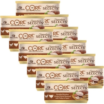 Wellness Core Signature Selects Chunky Chicken & Turkey 12 x 79 g