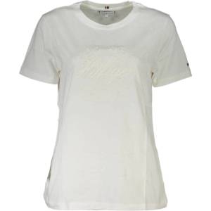 Tommy Hilfiger Дамска тениска с къс ръкав tommy hilfiger, Размер xl, Цвят Бяло (ww0ww37868_b57ddce_biancoybl)