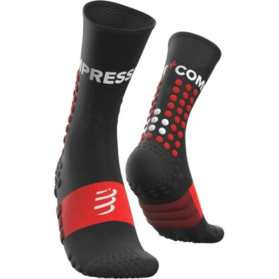 Compressport Ultra Trail ponožky čierna červená T1
