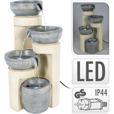 HOMESTYLING Fontána izbová s LED osvetlením 49 cm Modern