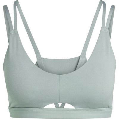 adidas Yoga Studio Luxe Low Impact Sports Bra Womens - Silver Green